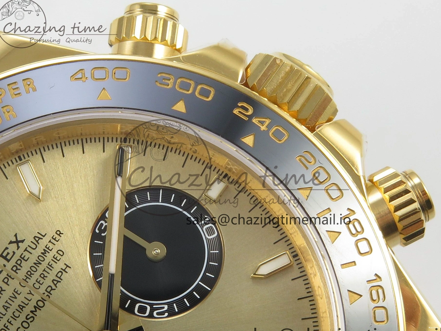 MiroTime 0524 Daytona 126518 VSF 1:1 Best Edition YG Black Dial on Oysterflex Strap VS4131 V2 (Weighted) Refined 329